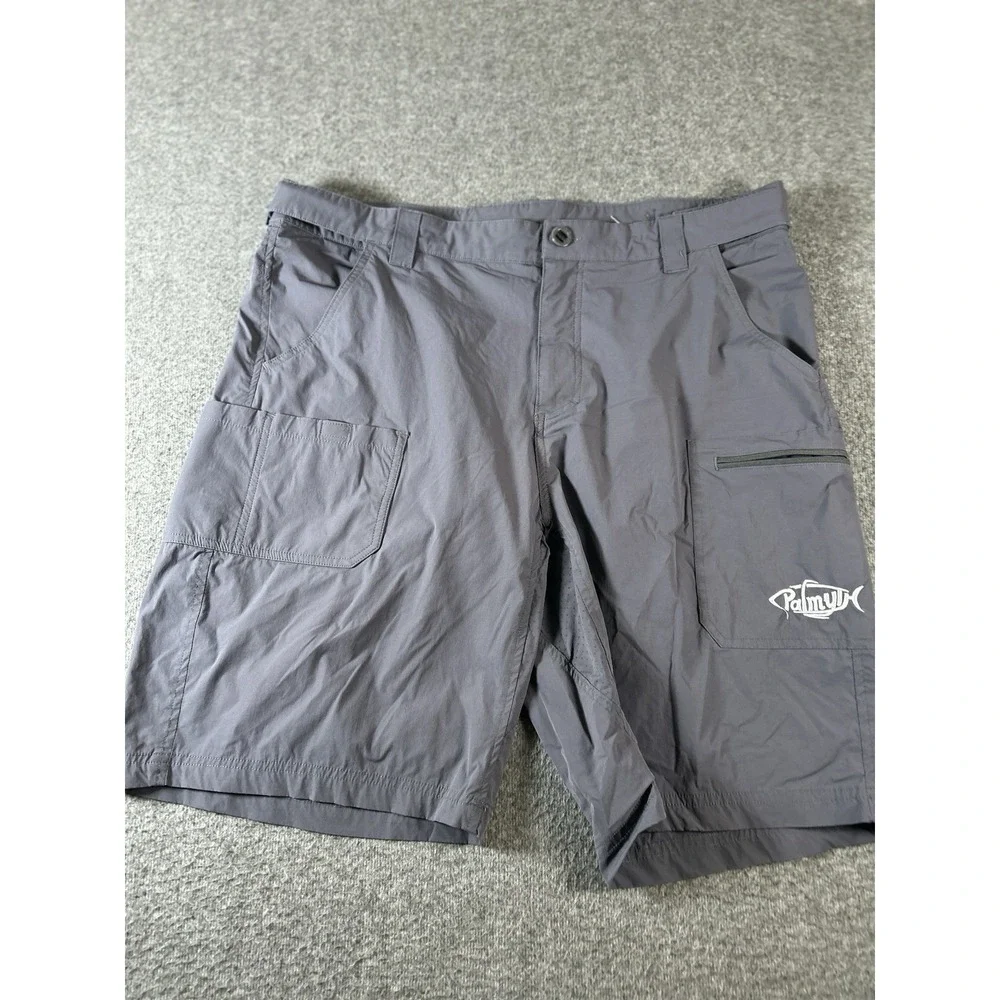 Lot Of 2 PALMYTH Fishing Cargo Shorts Men Large Vented Outdoors